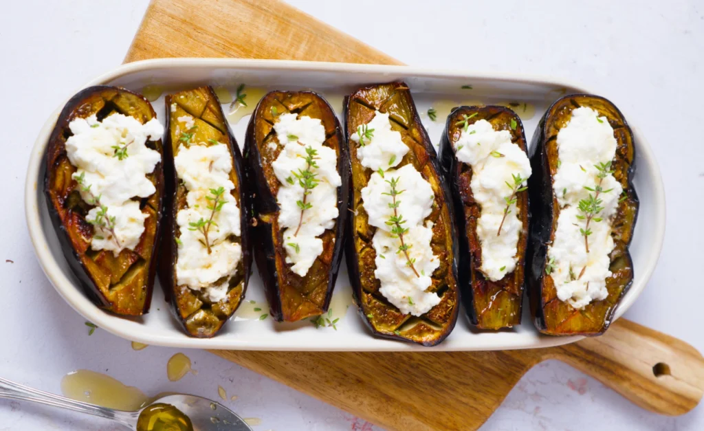 stuffed aubergines