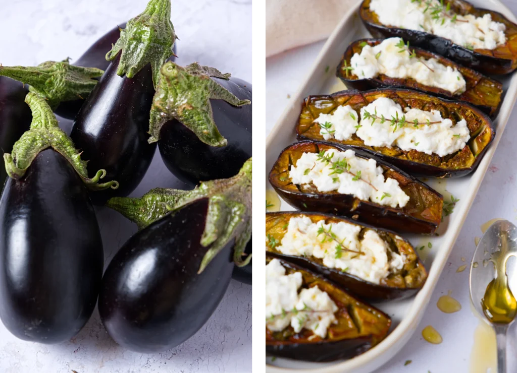 stuffed aubergines